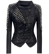Fashion SX Women's Punk Faux Leather PU Short Jacket